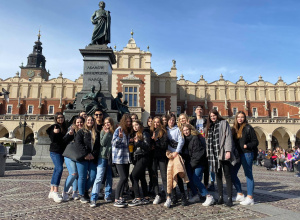 Klasa 3a na wycieczce do Krakowa i Oświęcimia
