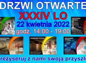 Dzień drzwi otwartych w XXXIV Liceum Ogólnokształcącym w Łodzi