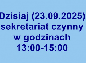 Godziny pracy sekretariatu