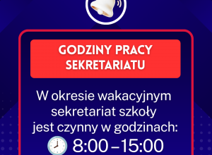 Godziny pracy szkoły