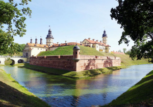 Panorama zamku w Nieświeżu